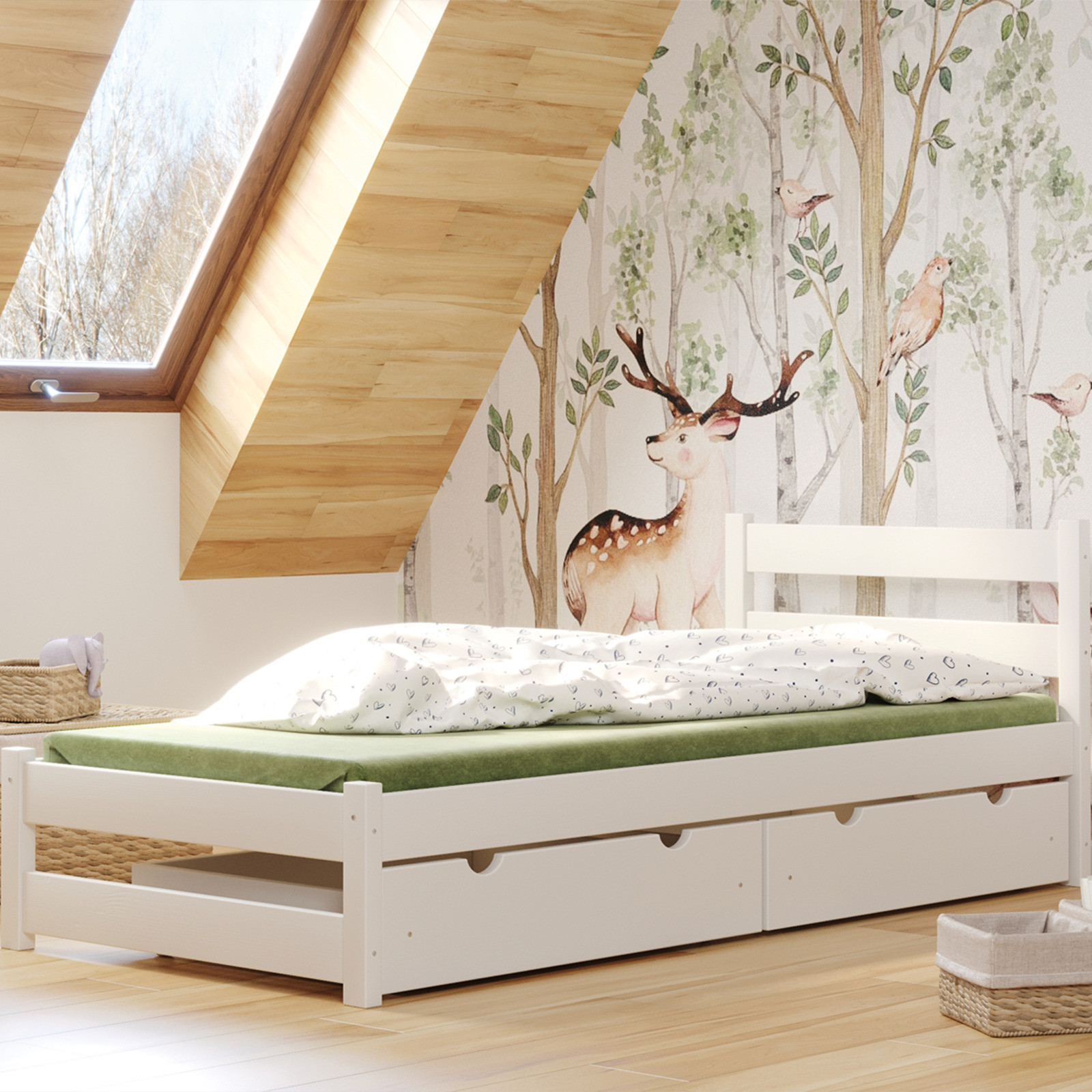 Łóżko pojedyncze ZEFIR