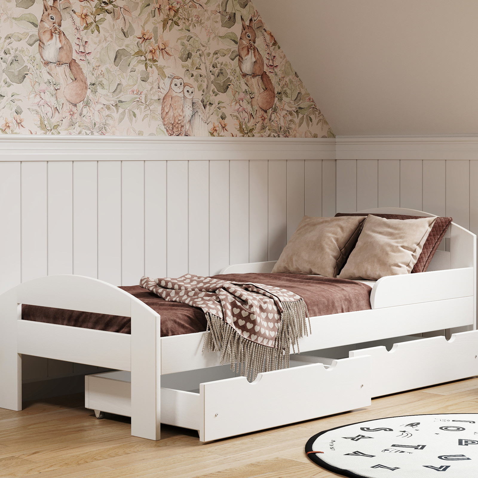 Łóżko drewniane pojedyncze TIMI