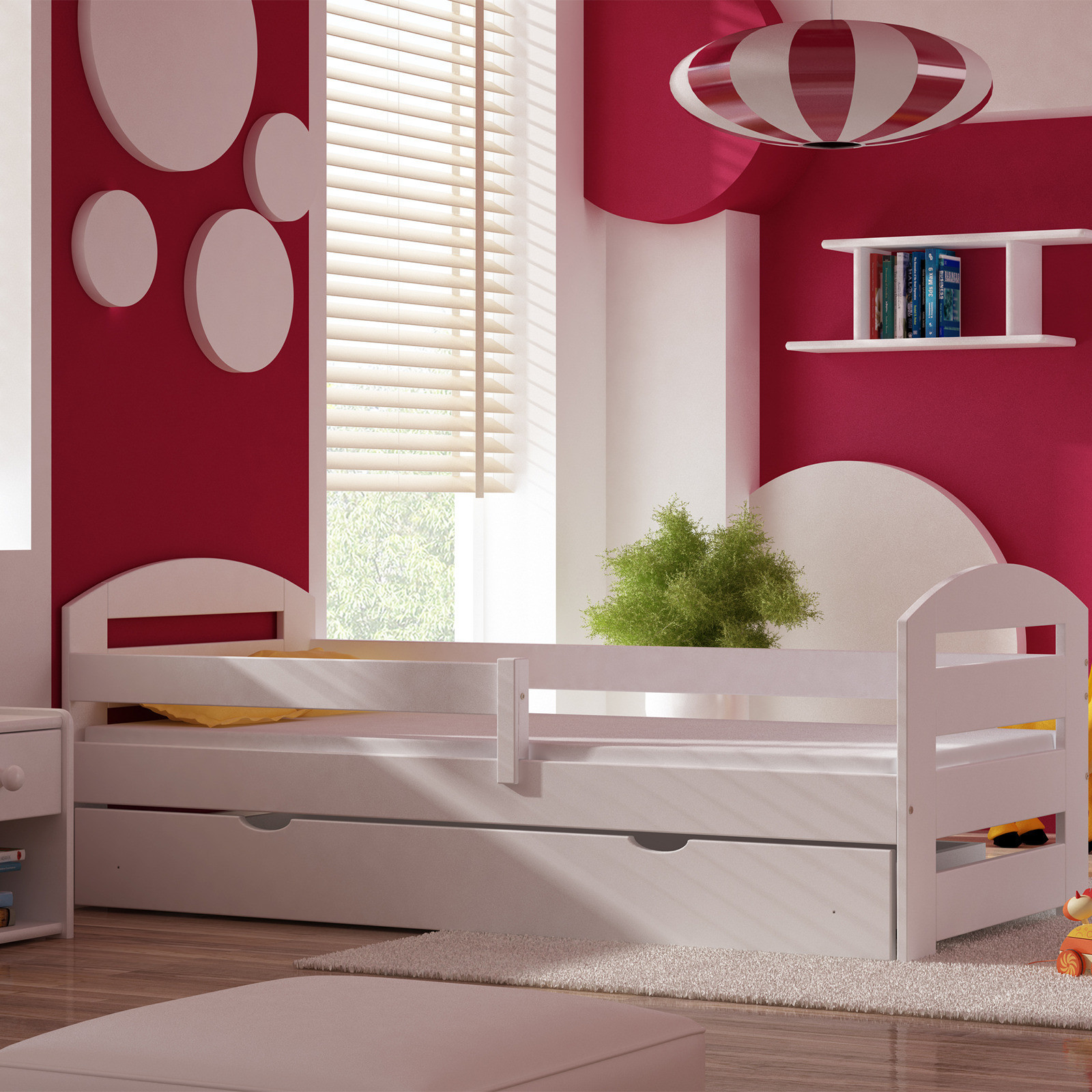 Łóżko drewniane pojedyncze KAMI PLUS