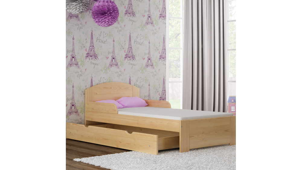 Łóżko drewniane pojedyncze BILI S