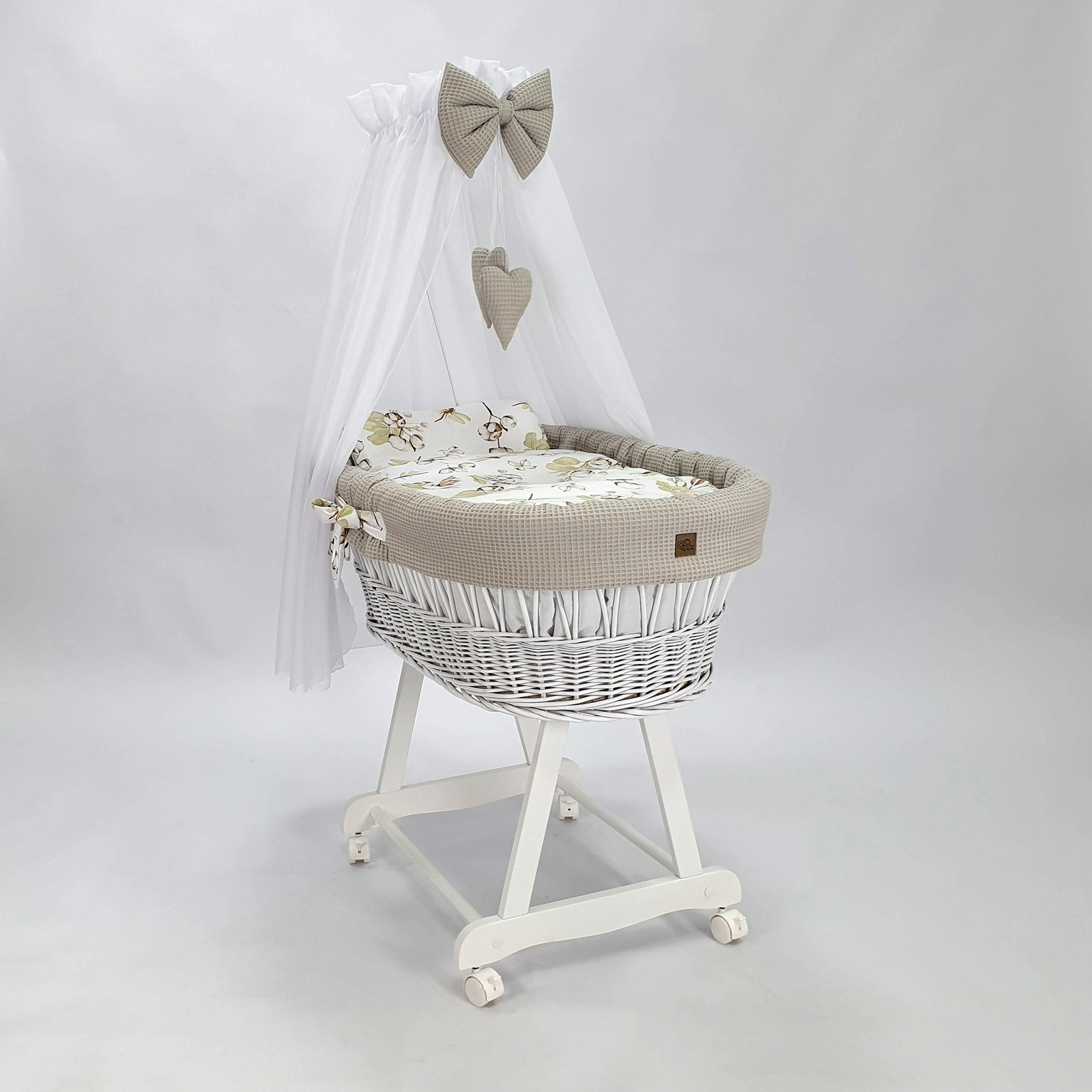 Kosz Mojżesza Z Baldachimem Na Rolkach