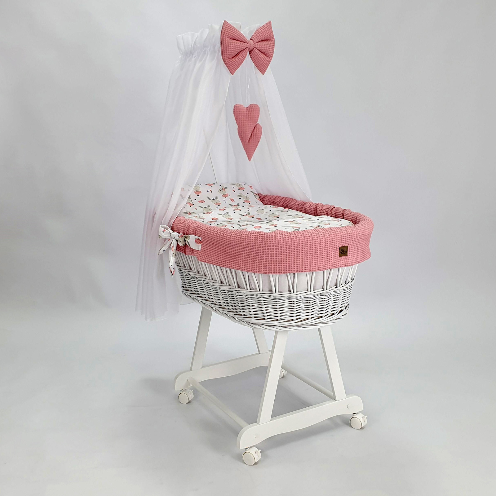 Kosz Mojżesza Z Baldachimem Na Rolkach