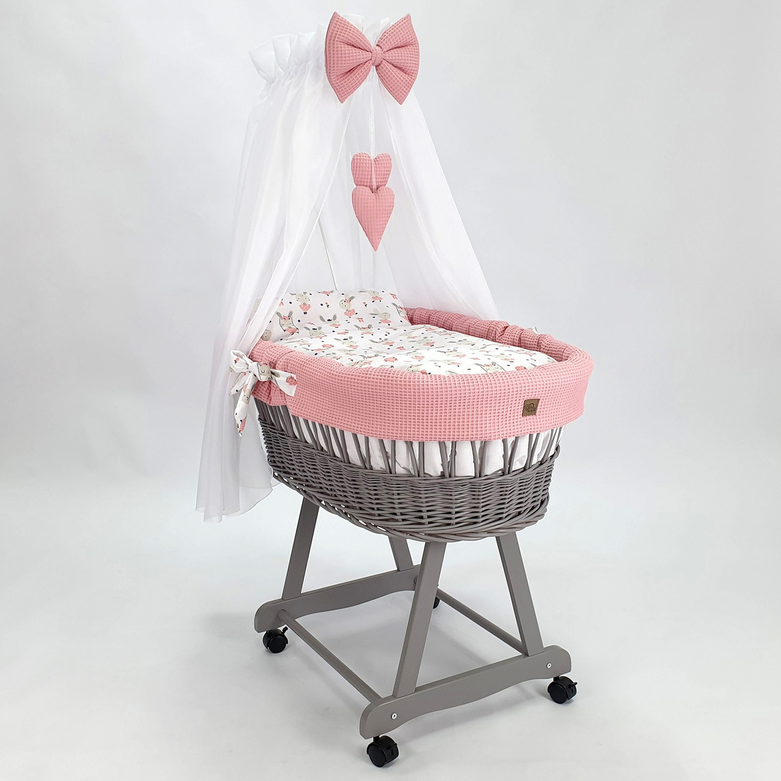 Kosz Mojżesza Z Baldachimem Na Rolkach