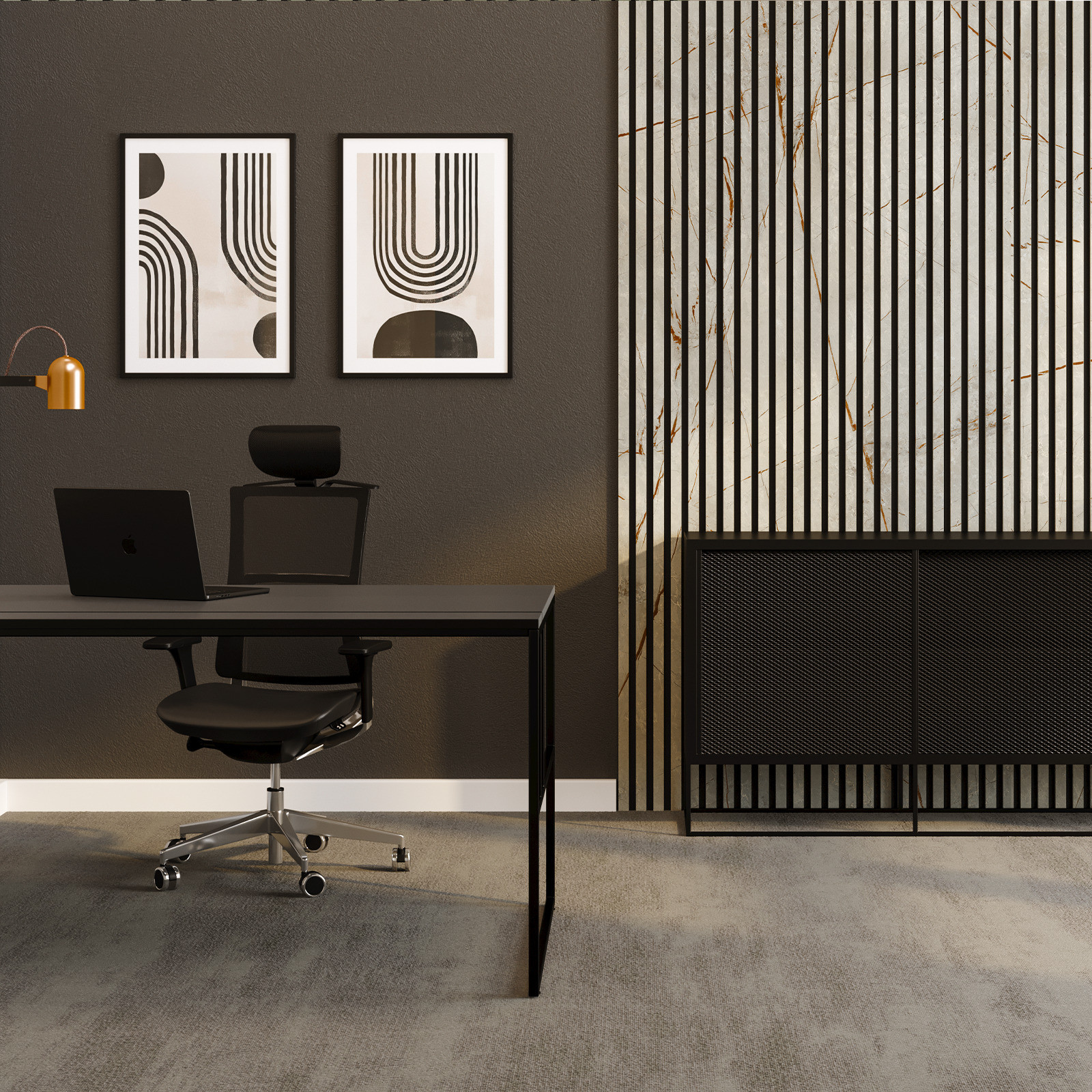 SILENT BOARD Lamelowe Panele Akustyczne Na Filcu