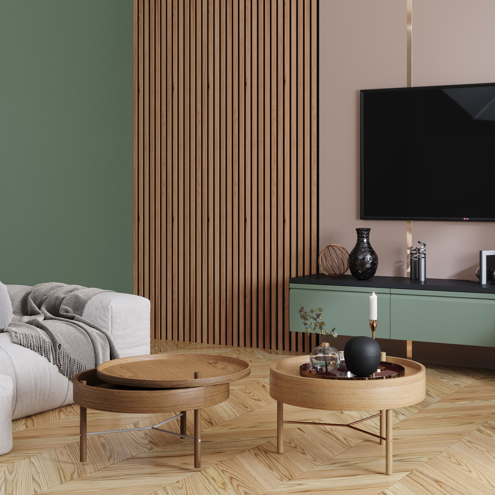 SILENT BOARD Lamelowe Panele Akustyczne Na Filcu