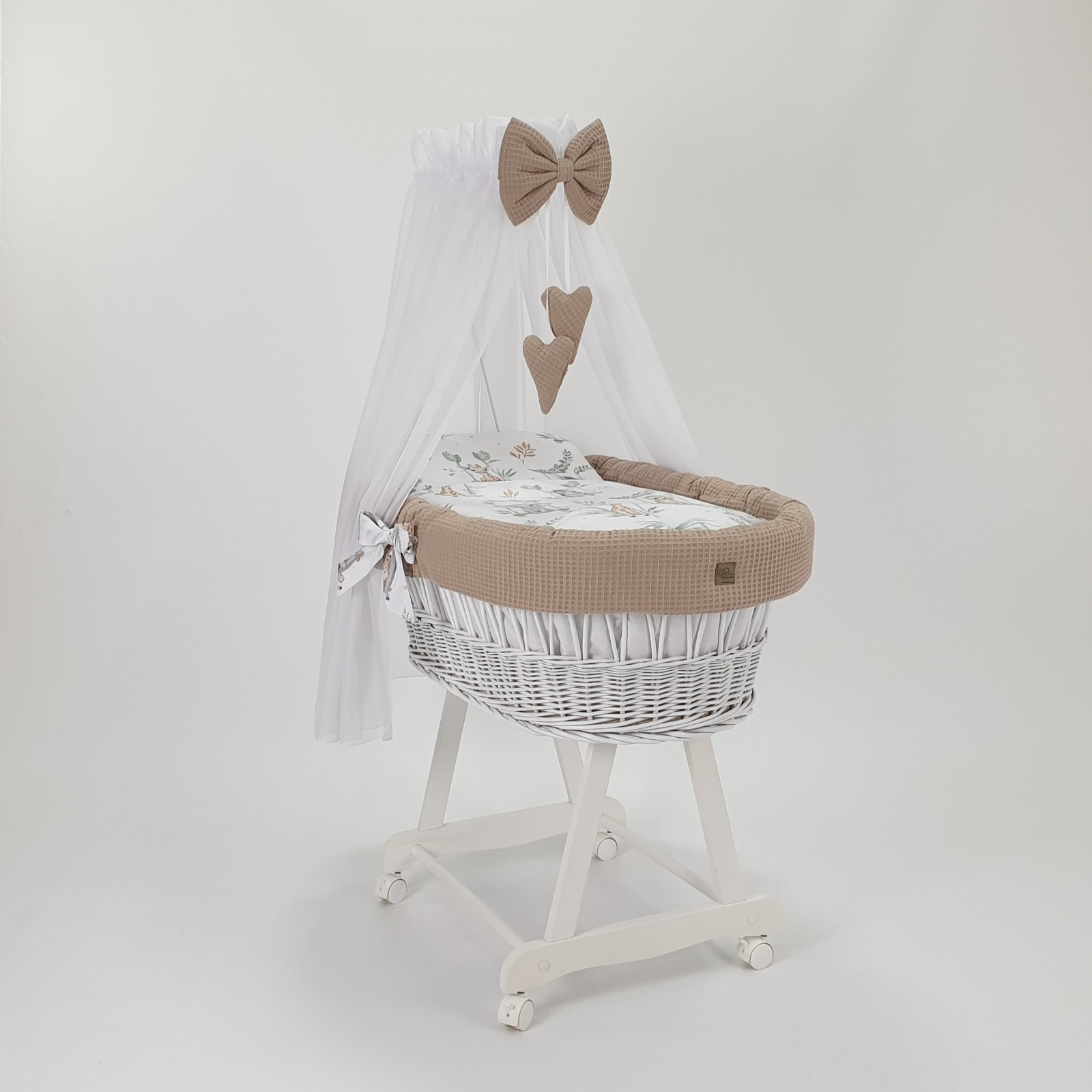 Kosz Mojżesza Z Baldachimem Na Rolkach