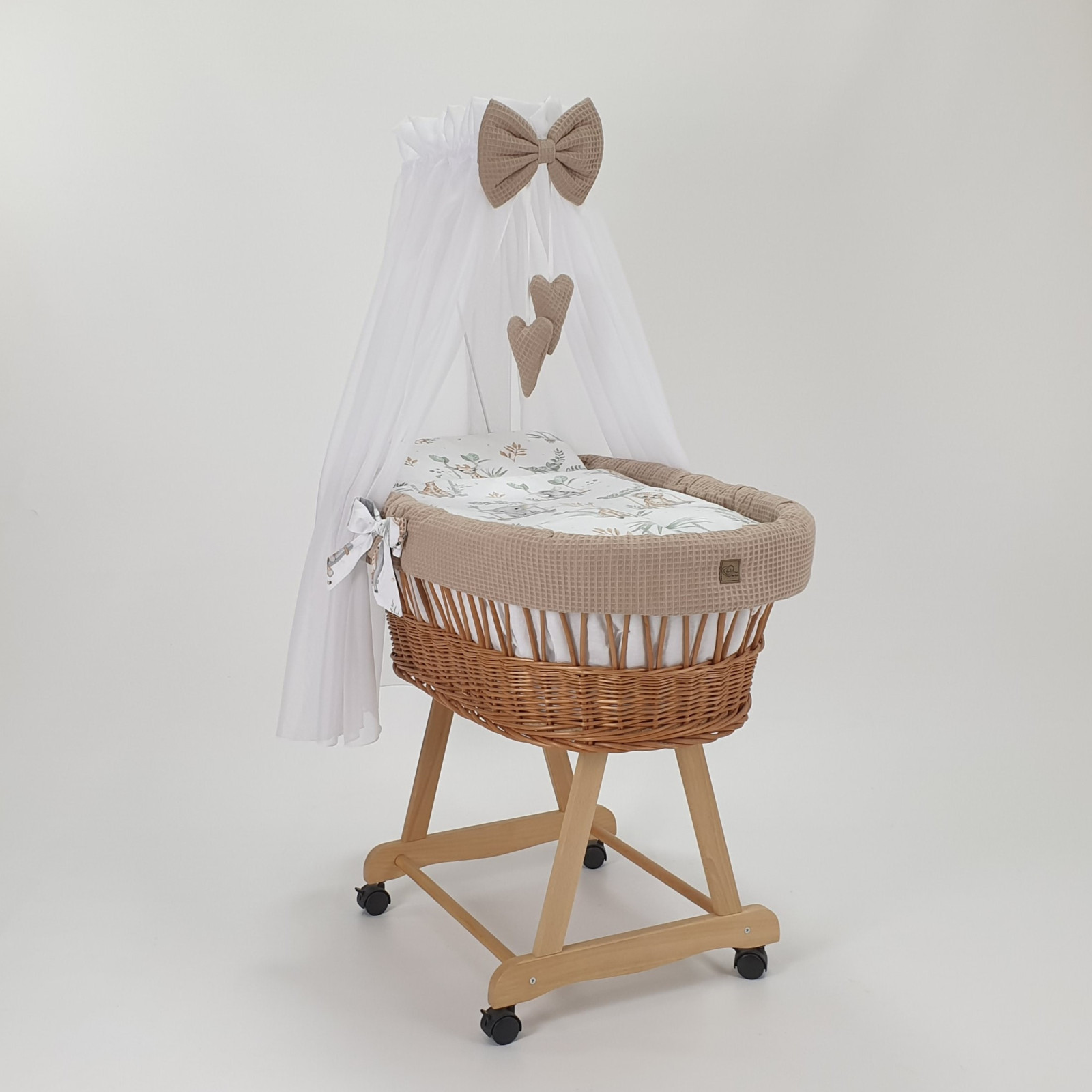 Kosz Mojżesza Z Baldachimem Na Rolkach