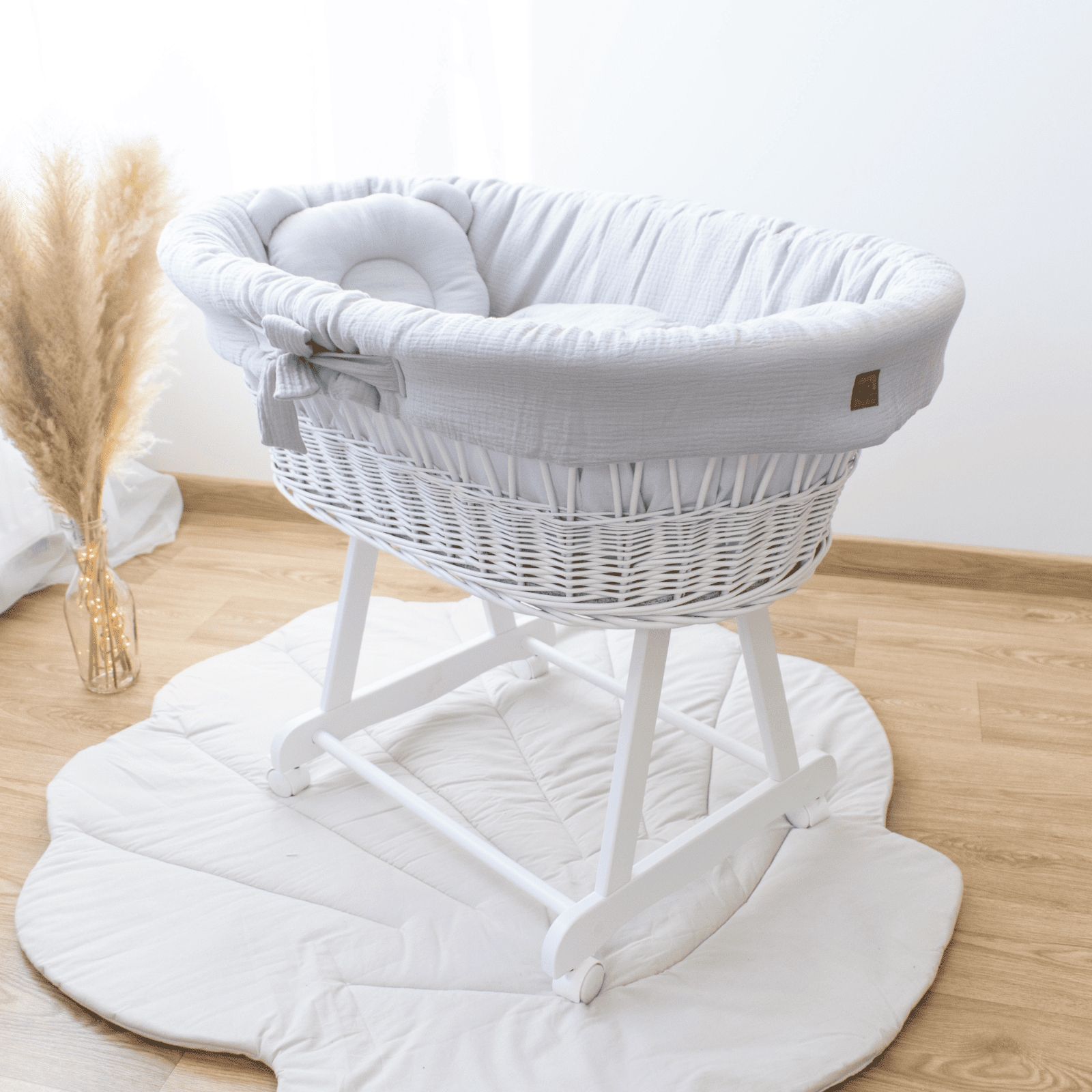 Kosz Mojżesza Muślinowy Na Rolkach