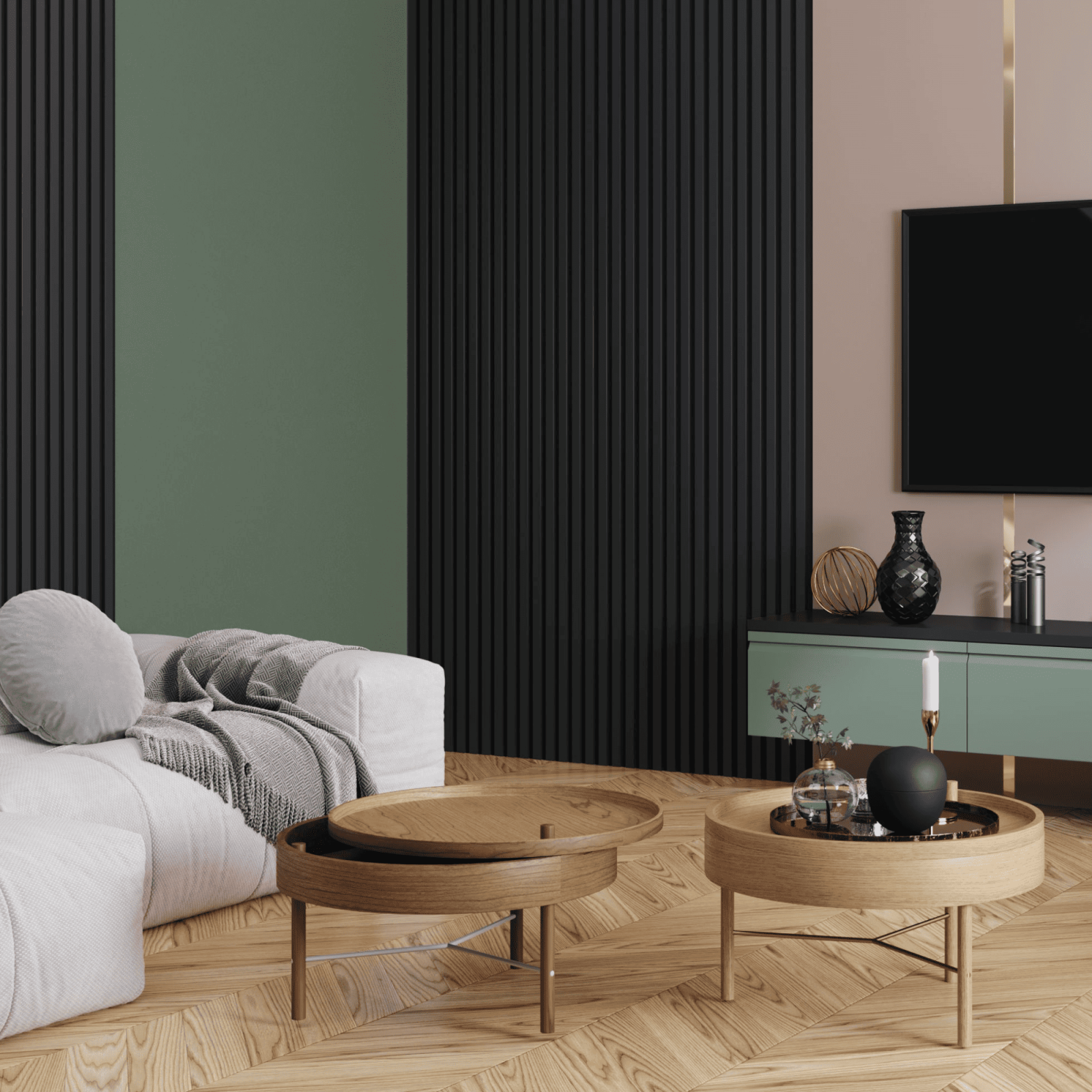 SILENT BOARD Lamelowe Panele Akustyczne Na Filcu