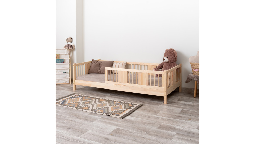 Łóżko LUNA, naturalne drewno sosnowe