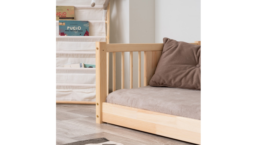 Łóżko LUNA, naturalne drewno sosnowe