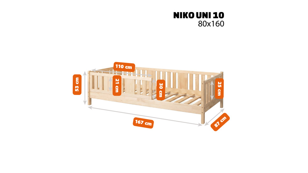 Łóżko NIKO