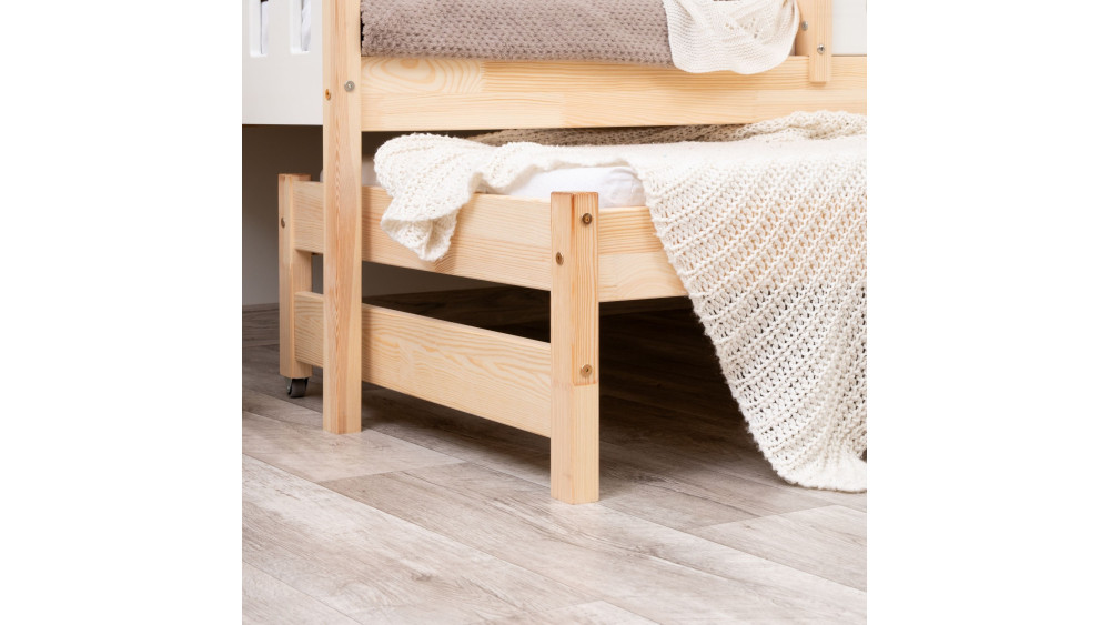 Łóżko drewniane podwójne ZUZIA DUO