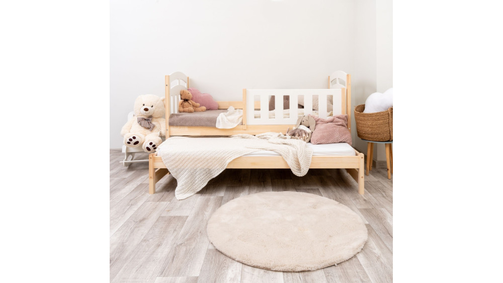 Łóżko drewniane podwójne ZUZIA DUO