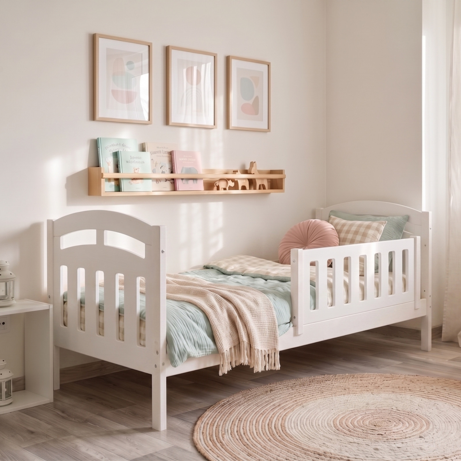 Łóżko drewniane pojedyncze ZUZIA