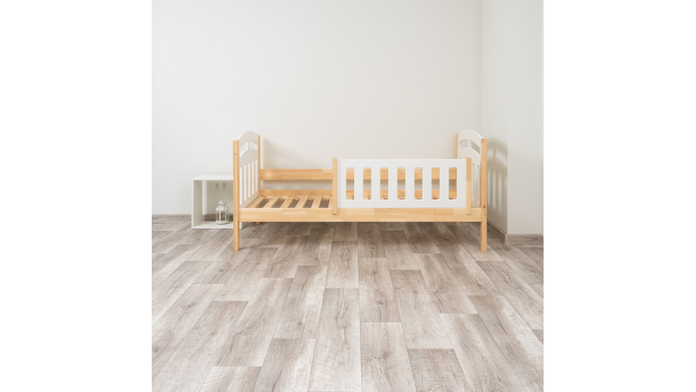 Łóżko dziecięce Zuzia Duo sosna-biały – widok bryły